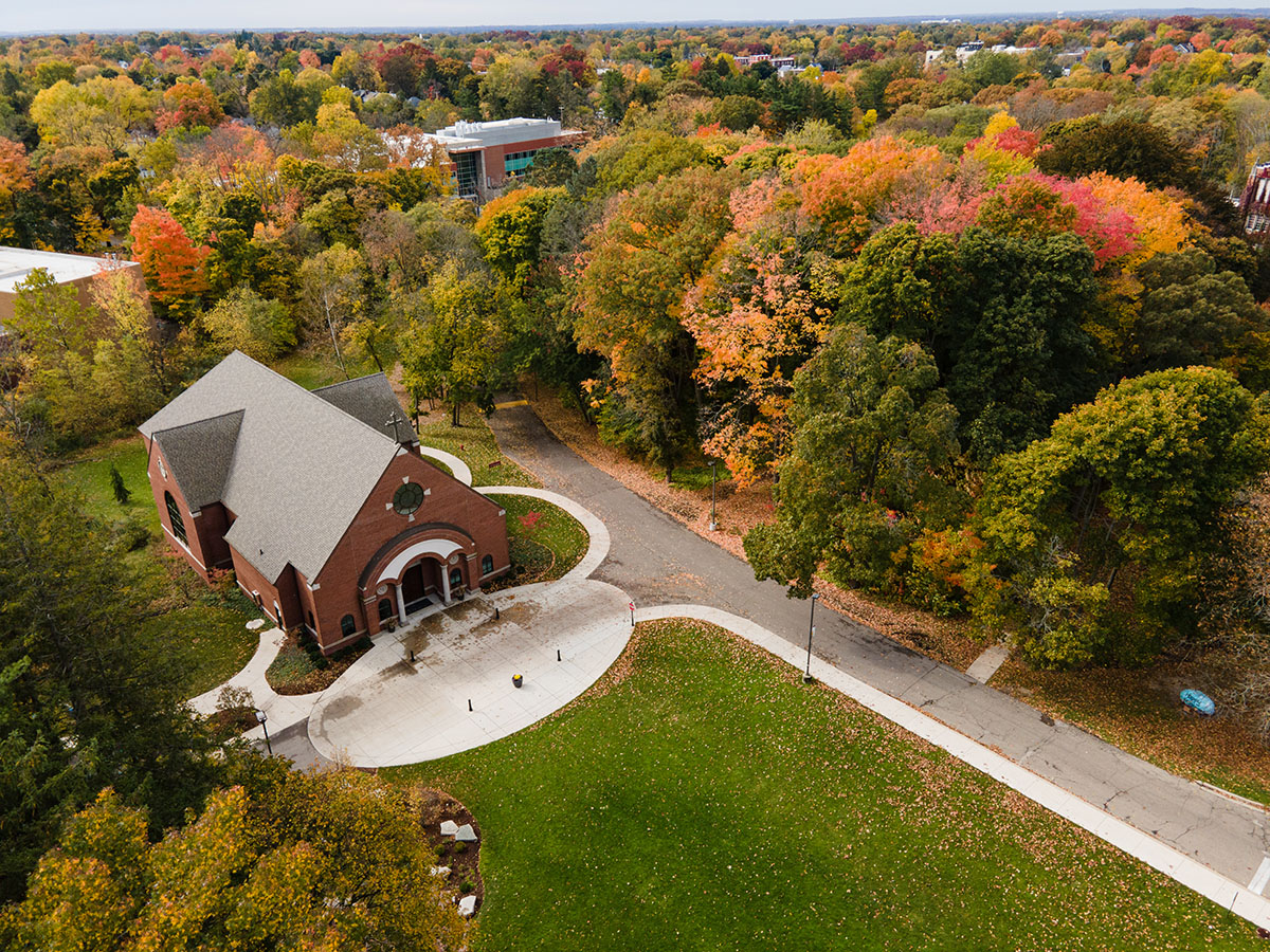 Campus ministry at Aquinas College in Grand Rapids, Michigan.