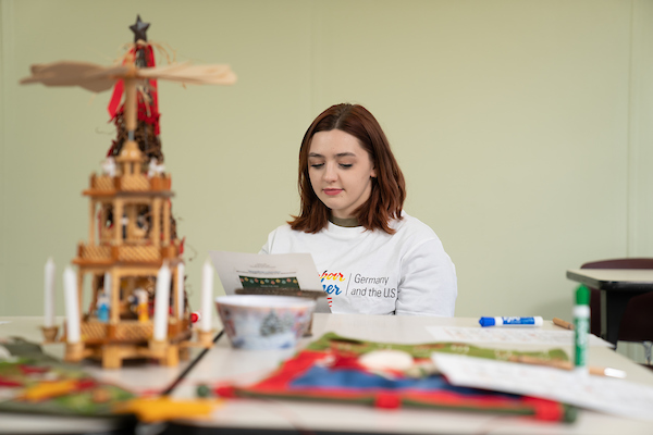 Student at desk